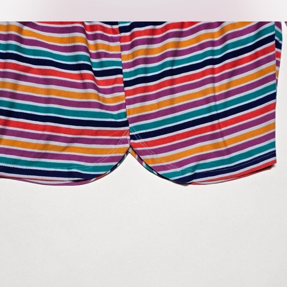 Striped Sleep Shorts, Size M - Picture 3 of 8